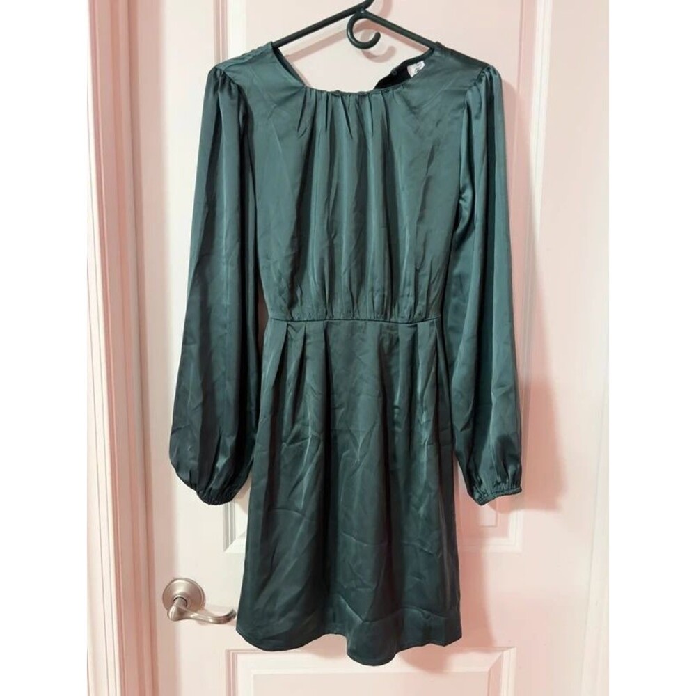 Cinched waist long sleeve dress Size Small